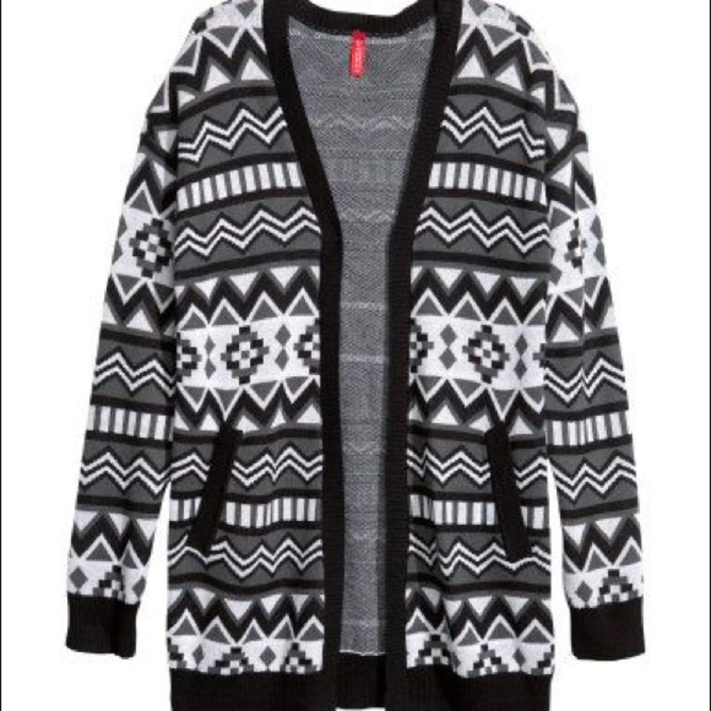 H&M Tribal Print Cardigan - XS